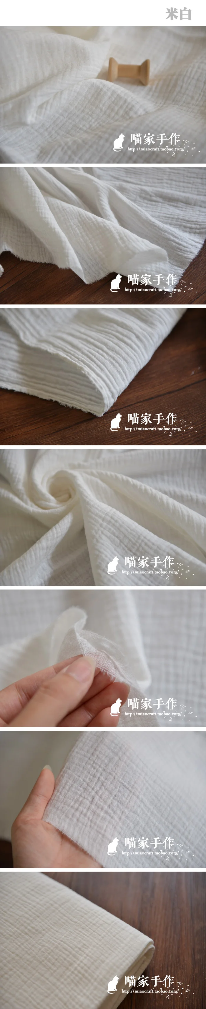 Художественный натуральный цвет мягкий двухслойный пенопласт crinkle одежда из натурального хлопка