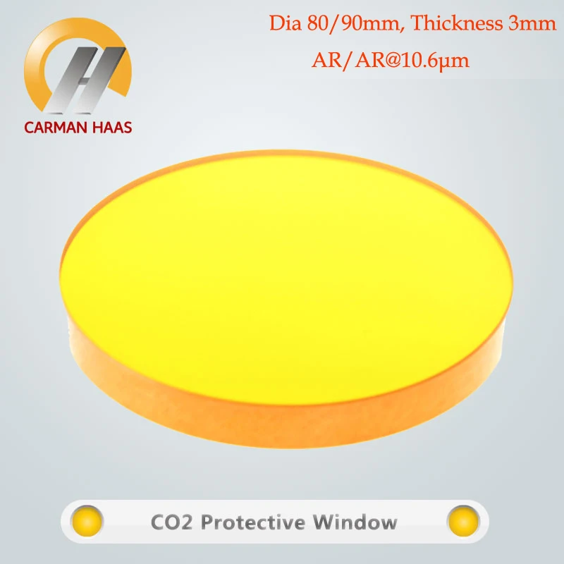 Carmanhaas CO2 ZnSe лазерная защита окна защитное стекло диаметр 80 мм 90 толщина 3 мм|Линзы|