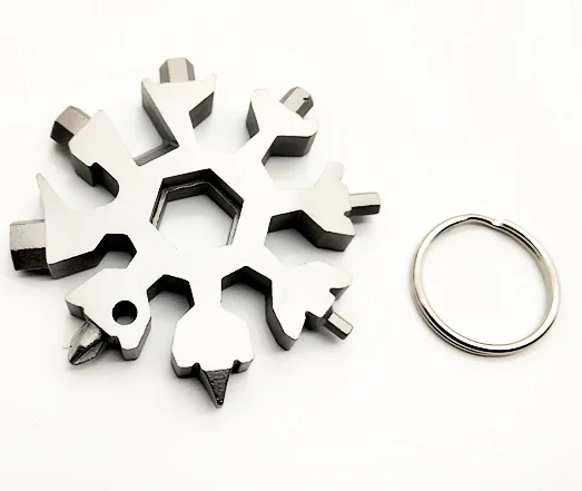 EDC Tool 18-in-1 Multi-tool Card Combination Compact and Portable Biking Products Snowflake Tools | Спорт и развлечения