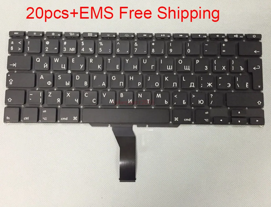 Бесплатная доставка DHL/EMS 20 шт. новая клавиатура для Macbook Air a1370 a1465 11 дюймовая