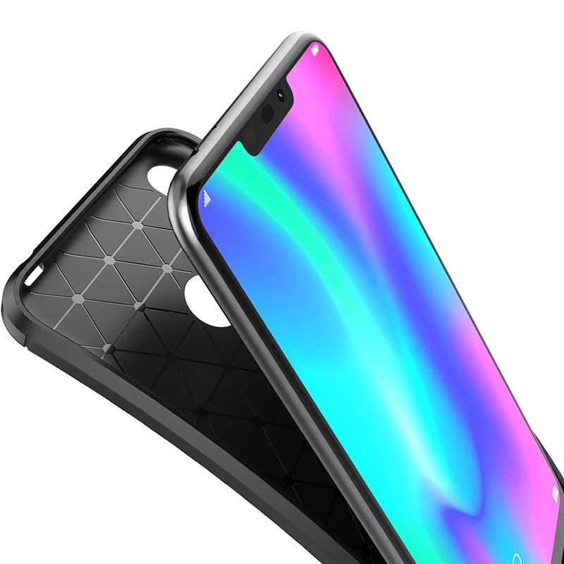Чехол для Huawei Honor 8X Мягкий силиконовый чехол из углеродного волокна 8C Max 8xmax