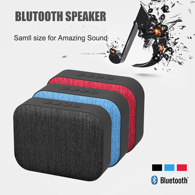 Mini Small Size Bluetooth Speaker Stereo Portable Wireless Speakers Mp3 Player Music Hands-Free Calls With Tf Card | Электроника