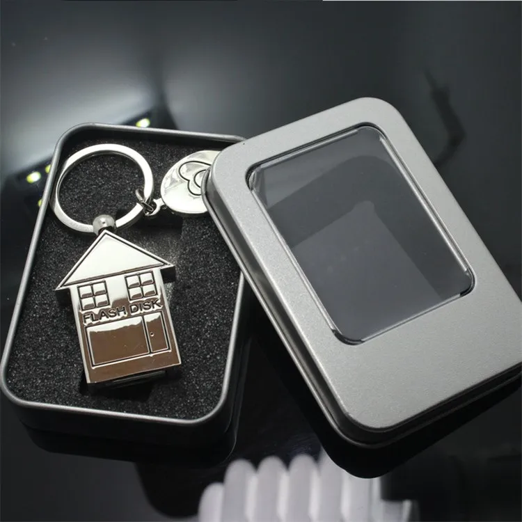 USB 3. 0 флеш накопитель в виде металлического домика 8 ГБ 16 32 64 ГБ|usb flash drive 8gb|64gb usbcustom