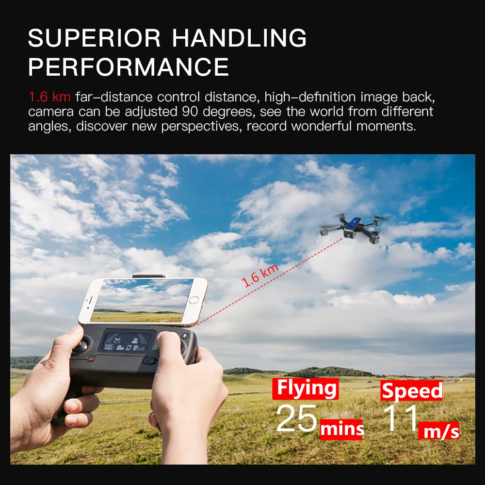 MJX B4W 5G wifi FPV gps бесщеточный складной Радиоуправляемый Дрон с 2K HD камерой