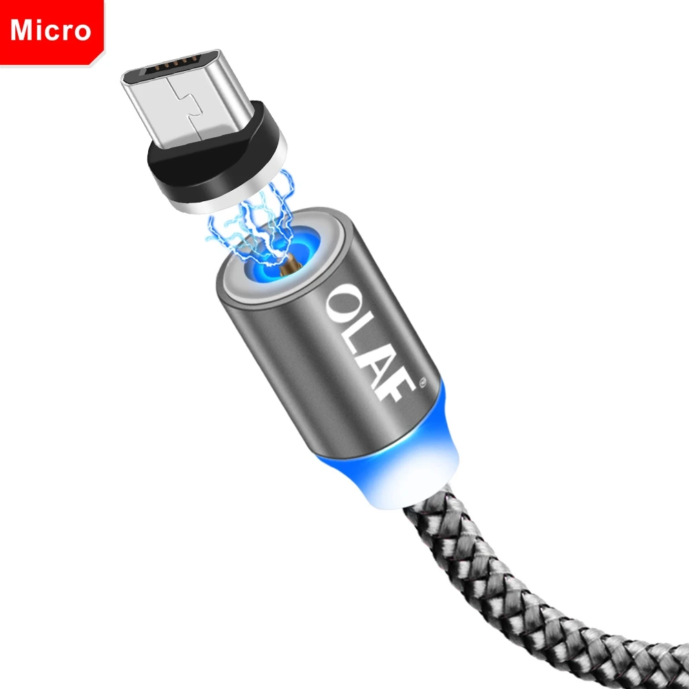 Олаф 1 м 2 м Быстрая Зарядка светодиодный Micro usb type C кабель для Xiaomi для samsung мобильного телефона зарядное устройство Шнур для iPhone 7 8 X XR XS Max