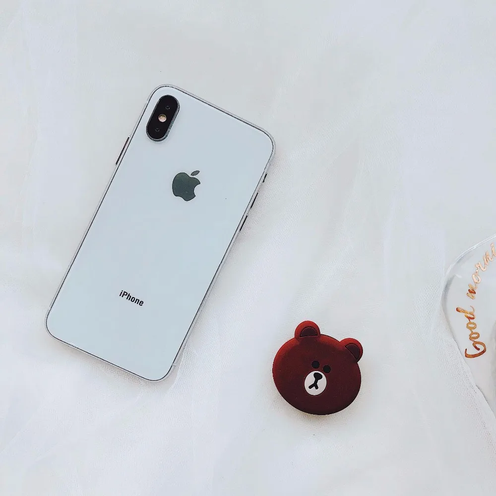 100pcs wholesale kt cat Universal Mobile Bracket Cute Airbag Phone Expanding Stand Stitch mouse cat cartoon Finger Holder