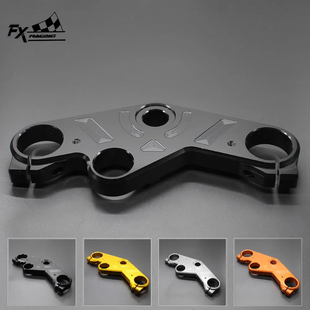 FX CNC алюминиевая передняя вилка мотоцикла опускание тройное дерево передний конец верхний зажим для Yamaha YZF R25 R3 YZF-R3
