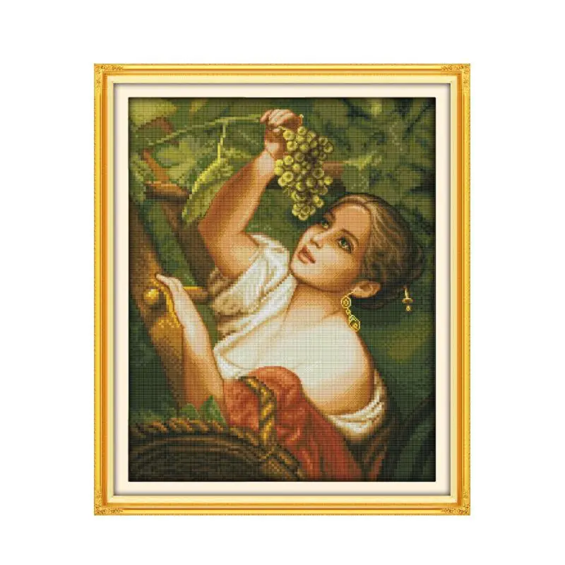 Набор для рисования винограда вышивки крестом из хлопка 11CT 14CT|cross stitch kits|embroidery cross
