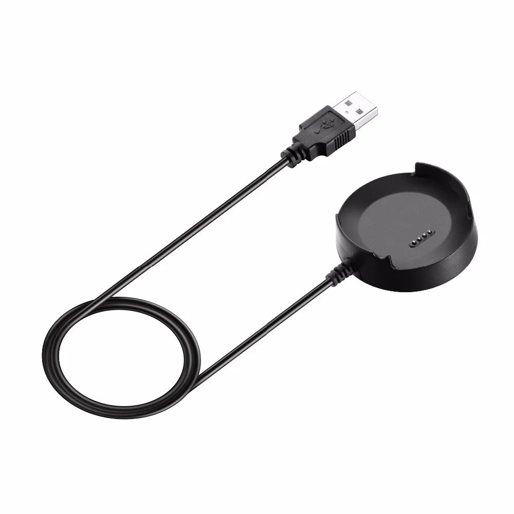 DHL 30 шт./лот 1 м черный USB кабель данных Зарядка Клип зарядки базы Dock Зарядное устройство Колыбель линии для zte кварцевый ZW10 Смарт-часы