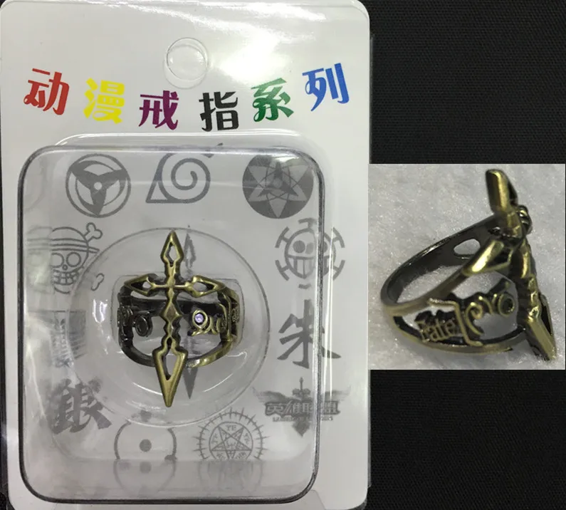 Одна штука Наруто Fate stay night Attack on Titan Kuroshitsuji GINTAMA hero alliance модная модель кольца с