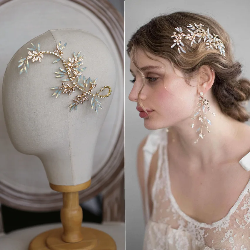 

Bride Hair Comb Soft chain wedding Hair Ornament tiara Rope bride Hair jewelry
