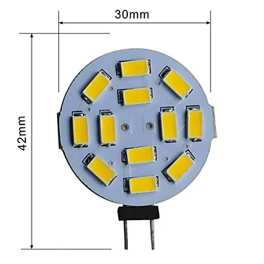 2 х G4 Вт 12 SMD 5630 ЛМ 250-270LM Теплый Белый Точечные Светильники DC В | Освещение