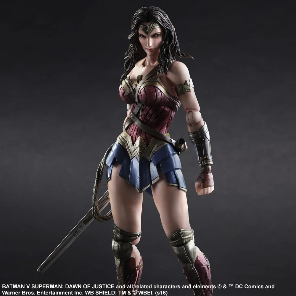 27 см чудо-женщина Лига Справедливости Play Arts DC супер герой ПВХ фигурка модель