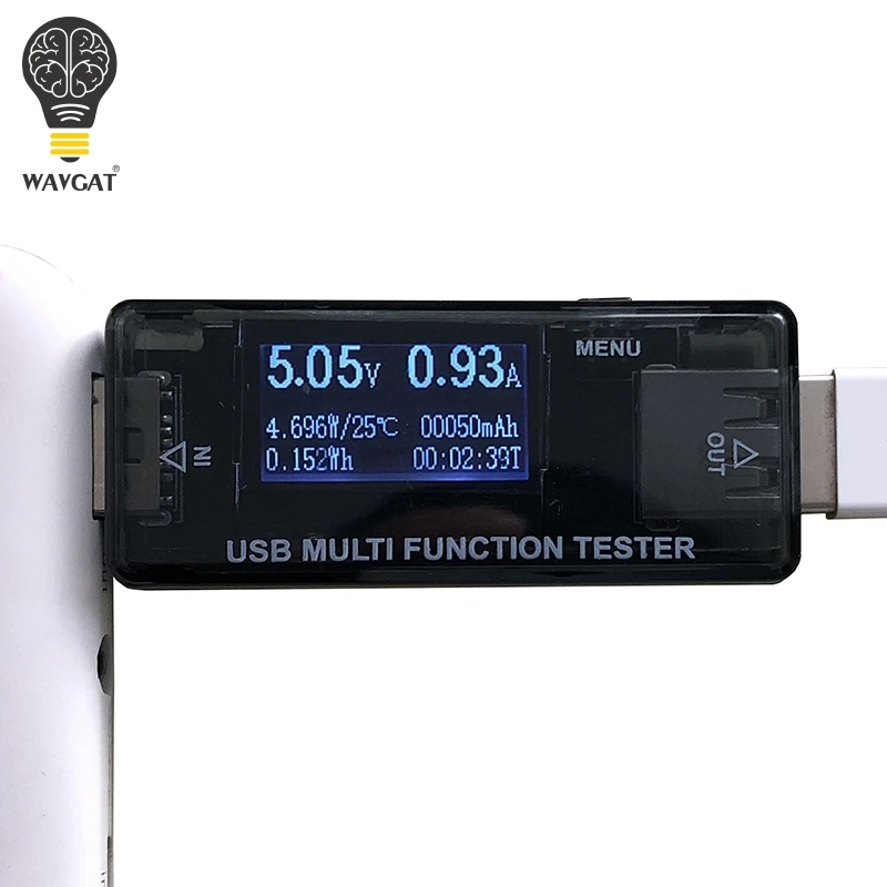 WAVGAT USB тестер постоянного напряжения и обнаружения тока QC2.0 3 0 индикатор