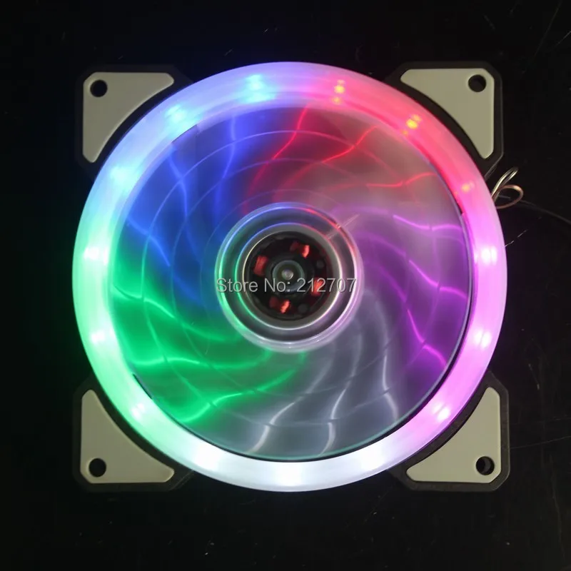 10 шт Gdstime цветной светодиодный радиатор для компьютера 12V PC Case 120 мм Охлаждающие