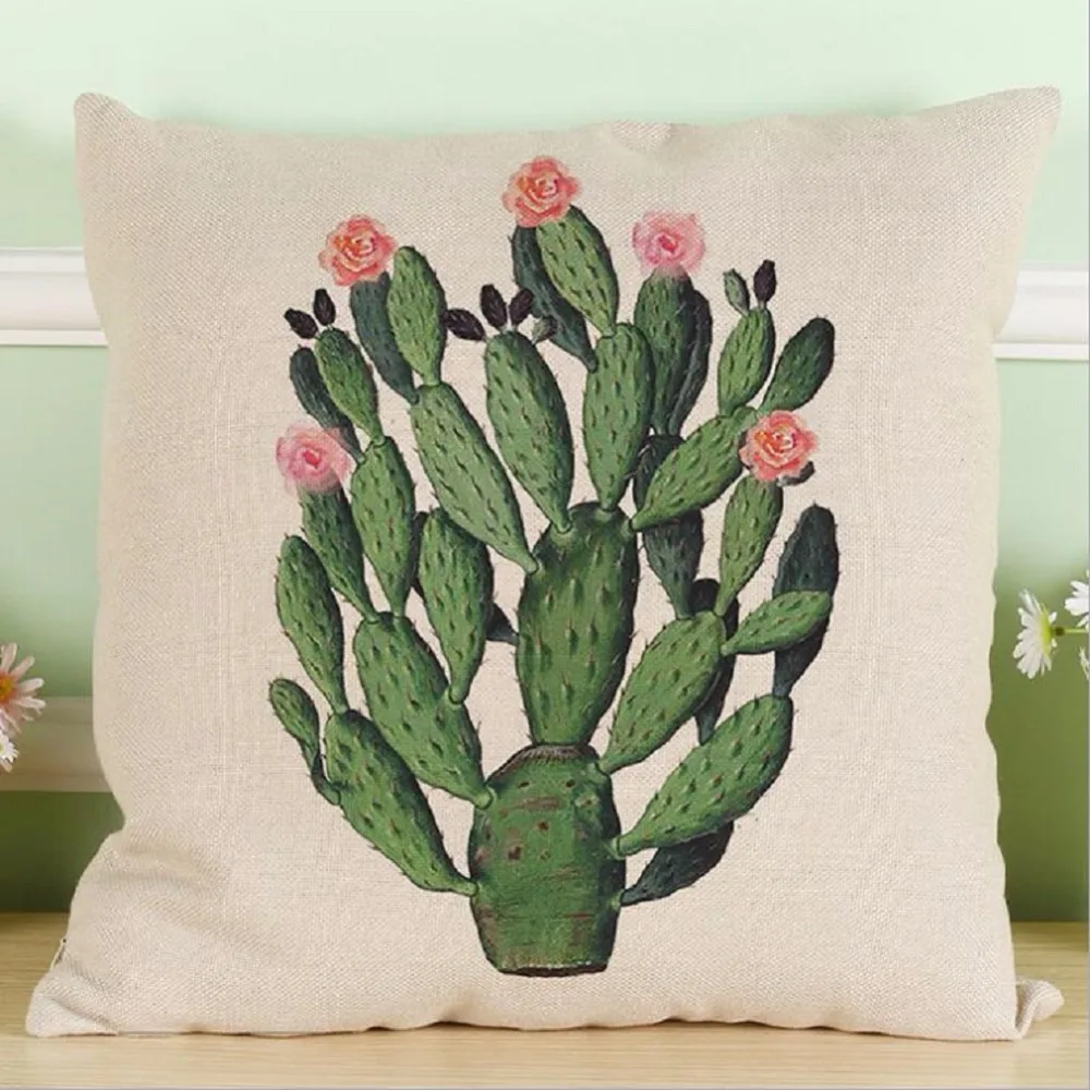 Декоративный Чехол Подушка квадратный чехол из хлопка и льна 45x45 см 1 шт.|cushion