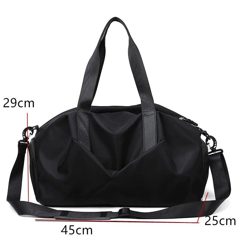 Розовая дорожная сумка-интернат с сухой и влажной подошвой оксфорды для фитнеса