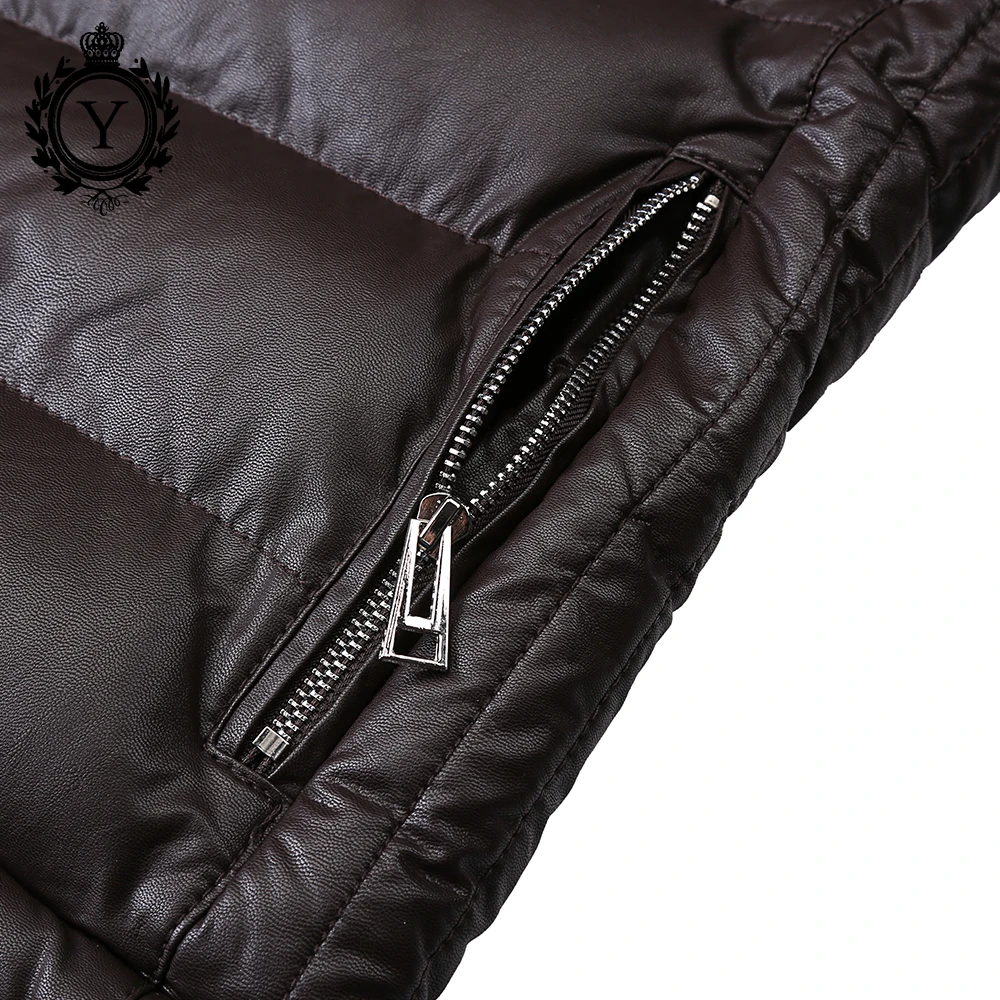 COUTUDI мужские Куртки из искусственной кожи с капюшоном толстые теплые