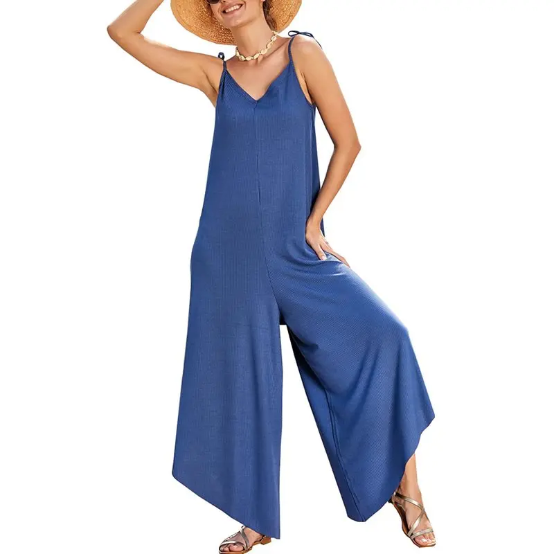 Летние Boho сексуальные пляжные Комбинезоны для путешествий женские оранжевые