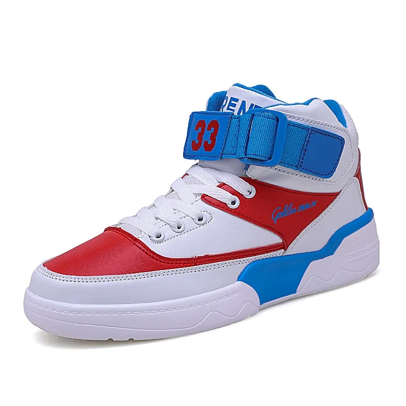 Basket Homme, Мужская Баскетбольная обувь, Jordan, кроссовки wo, мужские, ультра удобные, увеличивающие рост, спортивная обувь, для мальчиков, для фитнеса, кроссовки, размеры 38-45 - Цвет: white red