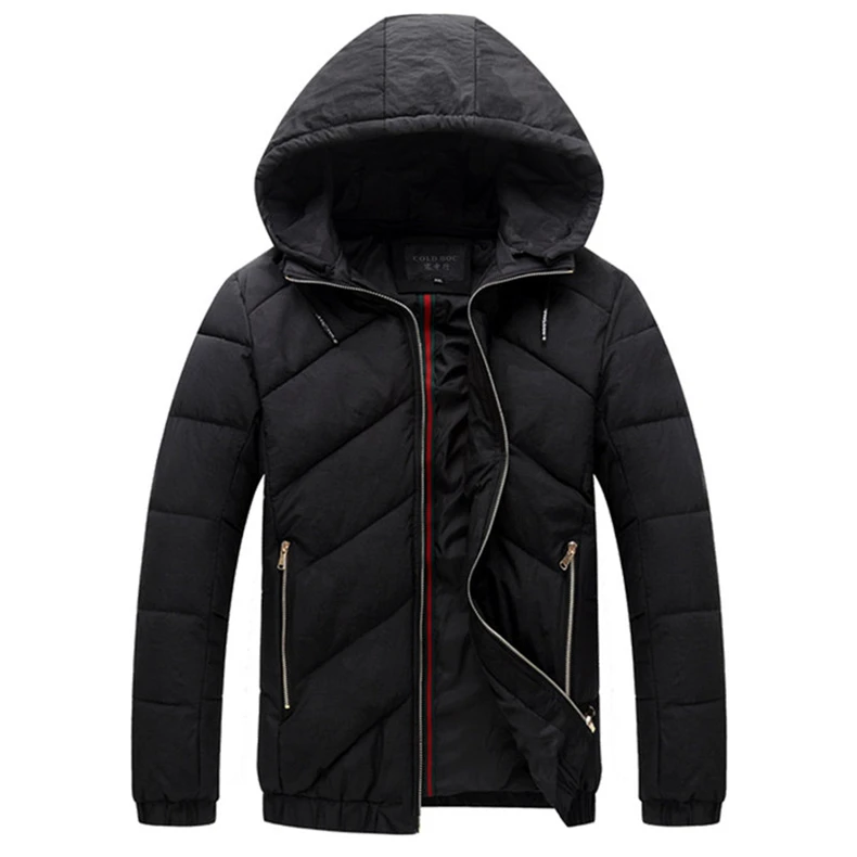 4XL-9XL, хорошие зимние куртки, большие размеры, парки, мужские, черные, с капюшоном, толстые, теплые, с хлопковой подкладкой, зимние куртки, Jaqueta Masculina Inverno W12