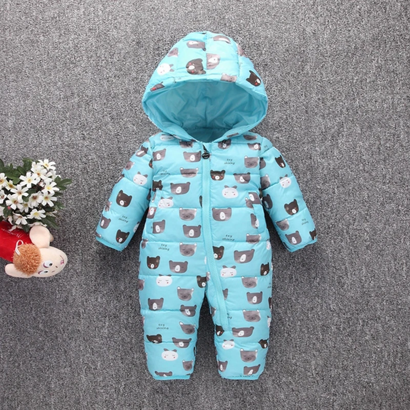 Детский комбинезон с капюшоном и медведем х/б|baby down snowsuit|baby snowsuitbaby snowsuit |