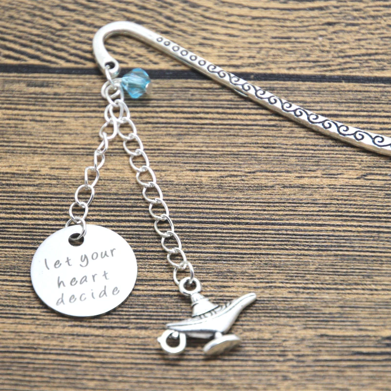 12 шт./лот, закладка в стиле Aladdin, пусть ваше сердце решит, Аладдин и Принцесса Жасмин, новый мир, кристаллы, волшебная лампа