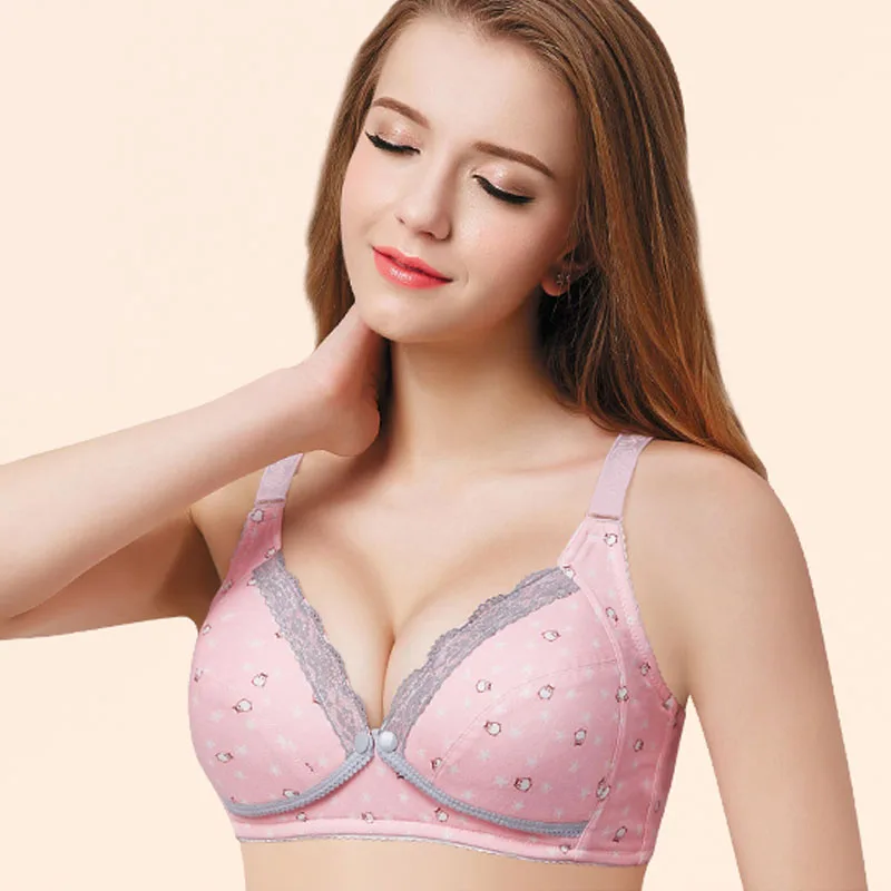 Бюстгальтер для кормления беременных беспроводное кружевное нижнее белье с