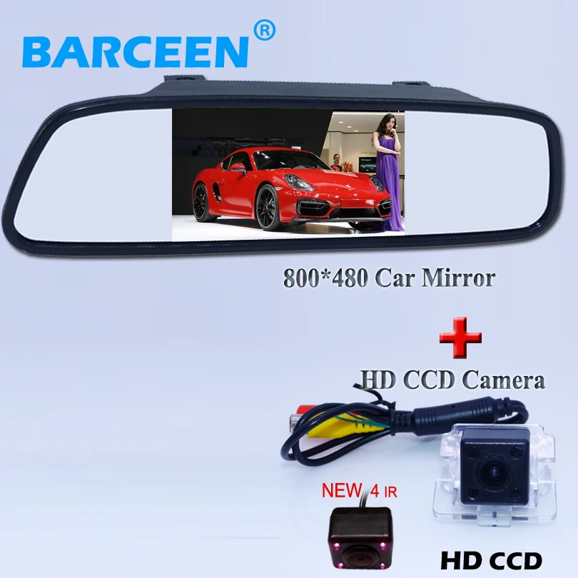 

2 in 1 car reversing set include 4.3" car rear mirror monitor with car parking camera bring hd ccd 4 ir for Mitsubishi Outlander