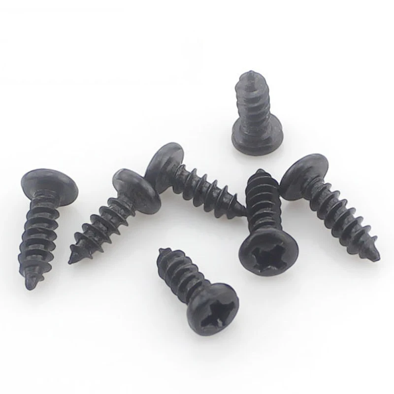 Мини головка с электронными небольшими винтами черные/крестовые винты круглой