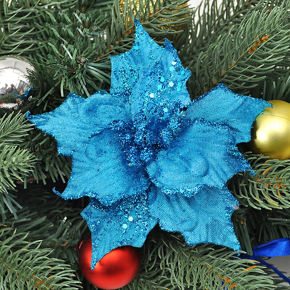 Рождественское украшение для дома navidad красочные блестящие искусственные Полые