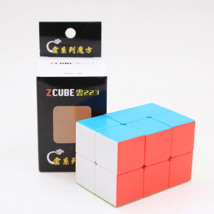 Mofangge Fanxin Zcube Lefun углерод 2x2x3 волшебный куб 223 белые/черные наклейки Кубики-головоломки детские образовательные забавные игрушки