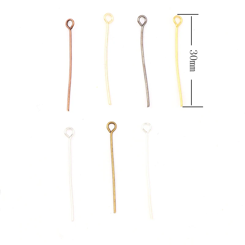 НОВЫЕ шпильки для глаз 30 мм розовое золото серебро Античная бронзовая и медная