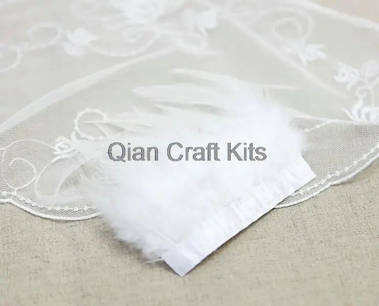 8 ярдов рулонных перьев бахрома с отделкой белого цвета или выбрать цвет для