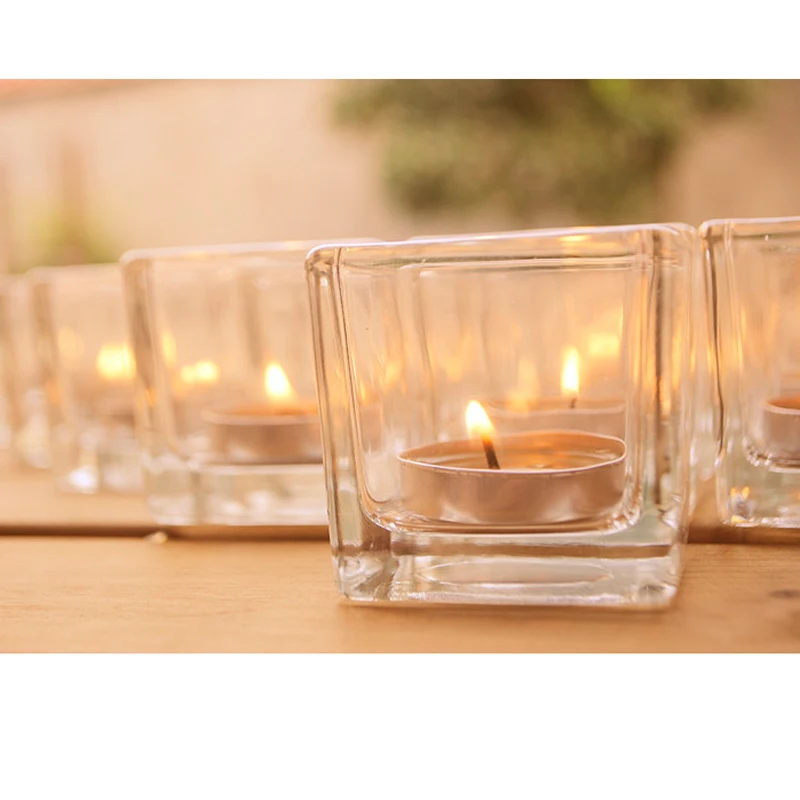 Стеклянная квадратная гидропонная ваза для цветочных горшков декоративная