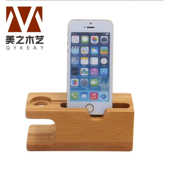 Real Bamboo Wooden Mobile Phone Stand Wood Holder Universal for Watch iPhone 6 7 6s 6plus 5 5s Plus Cradle | Мобильные телефоны и