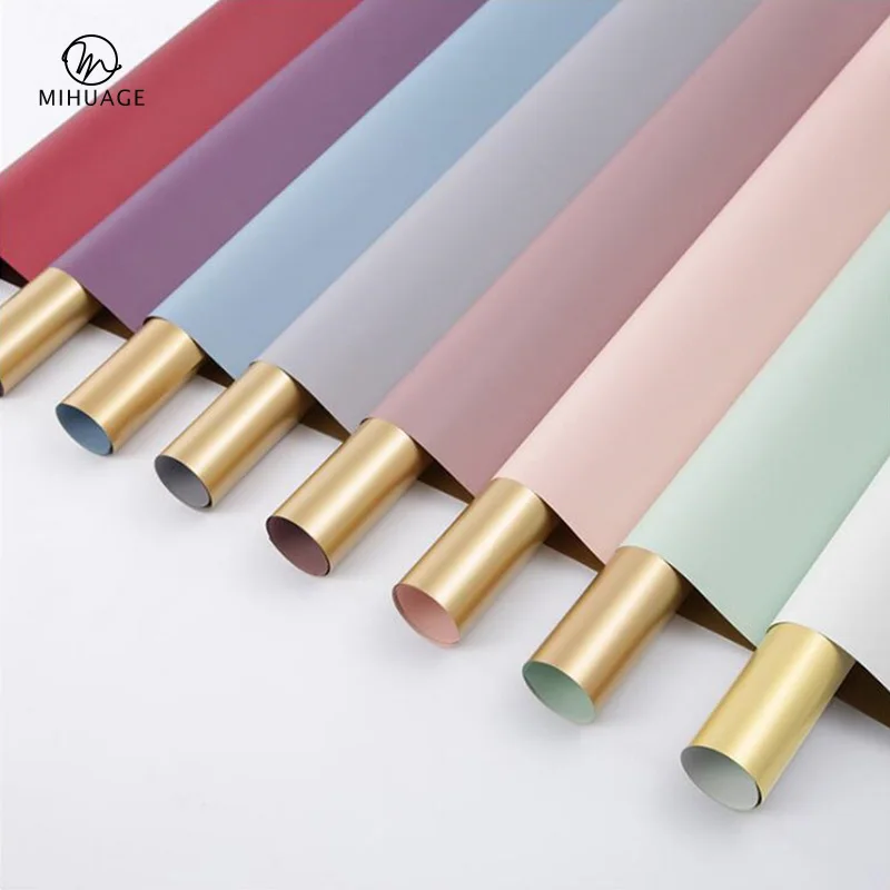MiHuaGe 20 шт. 60*60 см упаковочная бумага для свадьбы фестиваля цветочная упаковка декоративный материал подарок