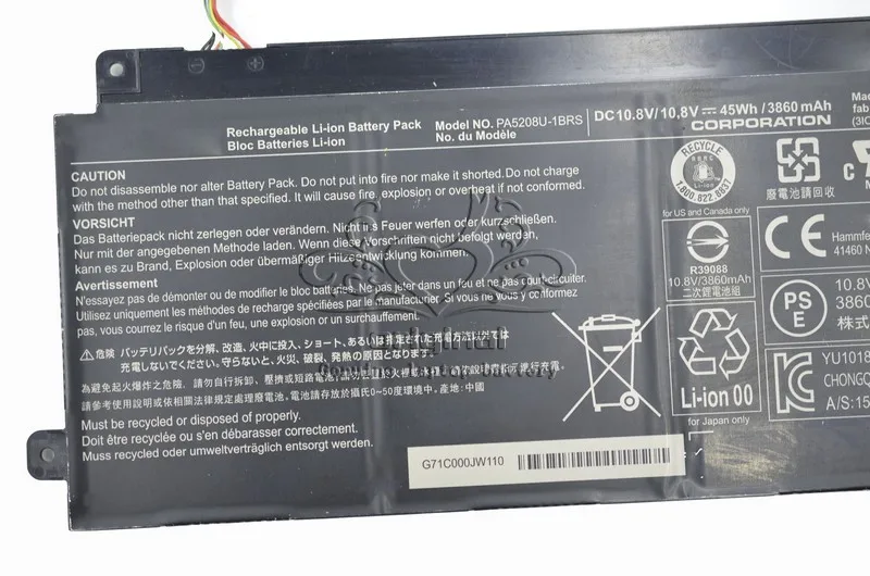 Аккумулятор JIGU для ноутбука PA5208U-1BRS Toshiba CHROMEBOOK2 13 3 &quotChromebook 2 CB30 Chromebook CB35 Satellite