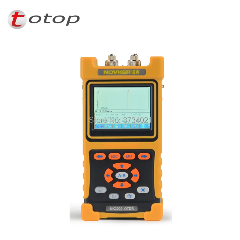 Ручной NK2000 SM OTDR 1310nm/1550nm 28/26dB интегрированный 2 мВт VFL сенсорный Экран 70км ~ 80 км