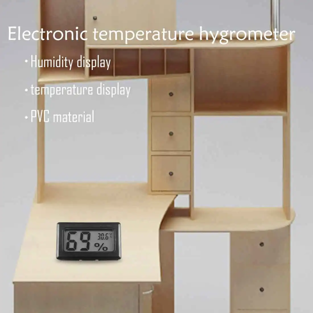 Humidity Instruments Temperature Sensor Mini LCD Display Digital thermometer with Built-in probe Cultivation tool | Инструменты