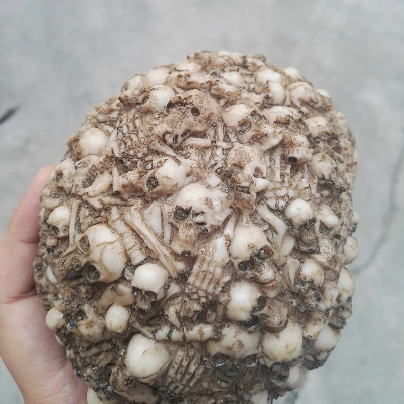 Аквариум орнамент смолы trypophobia череп 14*9*11 5 см для рыбы гусеничный Танк Коробка