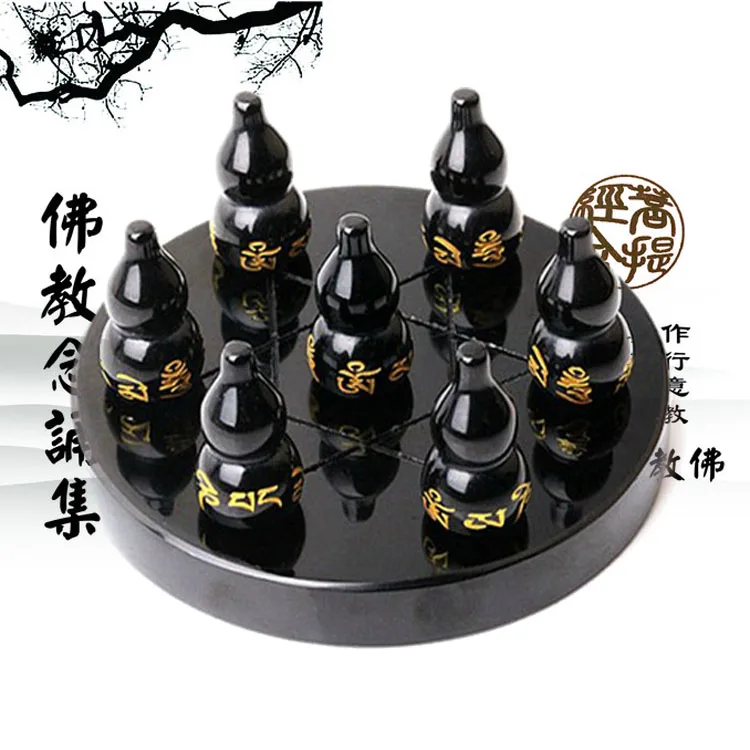 Подлинный натуральный обсидиан с шестью словами в виде тыквы из защищает