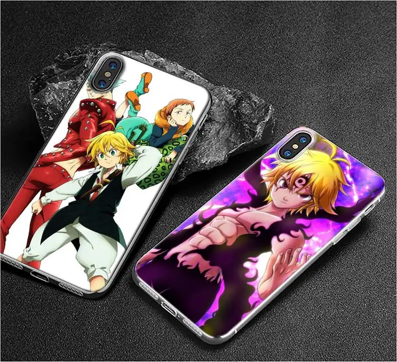 Прозрачный чехол Nanatsu no Taizai Seven Deadly Sin для Apple iPhone 11 Pro Max 7 8 Plus 6 6s Plus 5 5S X XR XS TPU мягкий чехол s Coque