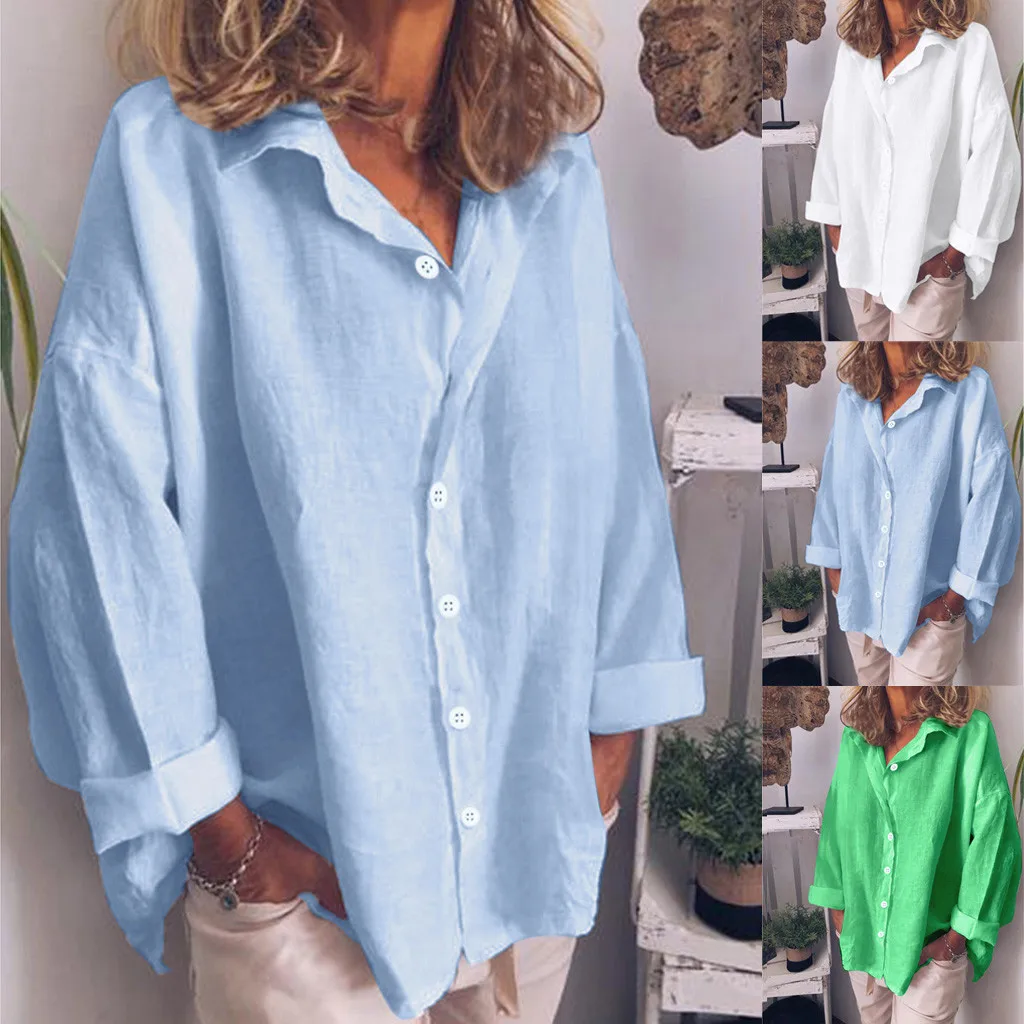 Женская Свободная блузка рубашка Blusas для праздников весна лето с длинным рукавом