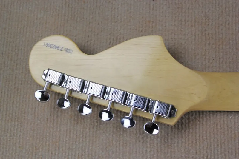 Stratocaster Scalloped гриф Dimarzio доставка Винтаж желтый крем Ингви Мальмстин Гитары
