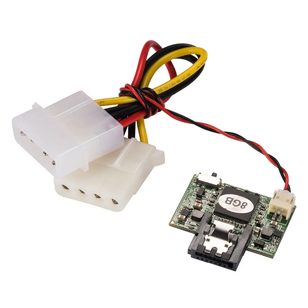 Zheino SSD SATA2 3 ГБ/сек. DOM 8 Гб 16 90 градусов 7PIN MLC SATAII для промышленного хранения