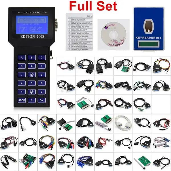 full set Tacho Pro 2008 разблокировка tacho pro одометр коррекция пробега Tacho pro Универсальный программист 2008 разблокировка tacho pro 07/2008 - Цвет: full set