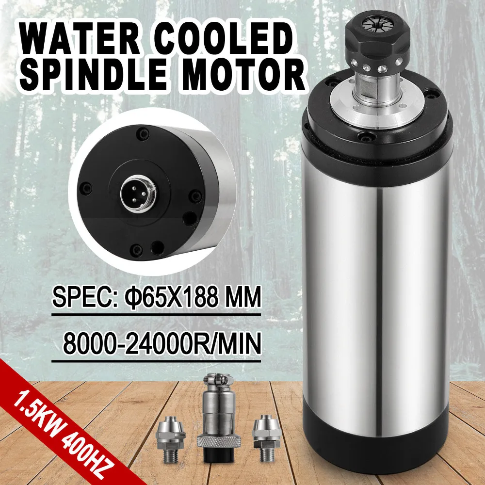 

VEVOR Factory CNC 1.5KW Water Cooled Spindle Motor