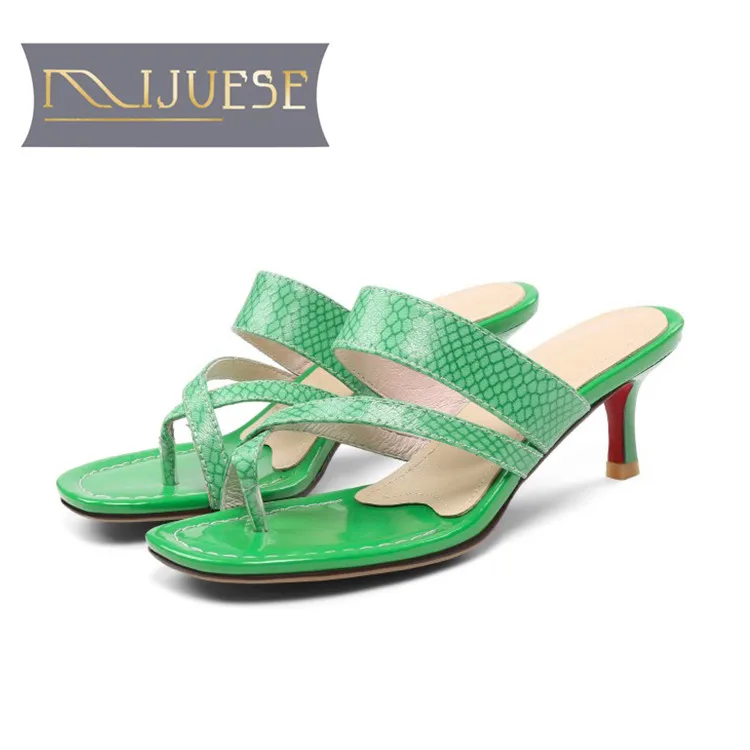 MLJUESE/женские шлепанцы из мягкой коровьей кожи в римском стиле Сезон лето