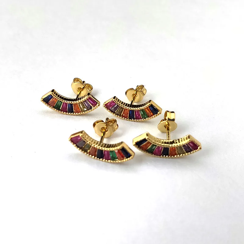 Серьги-гвоздики с микрозакрепкой 2 пары |